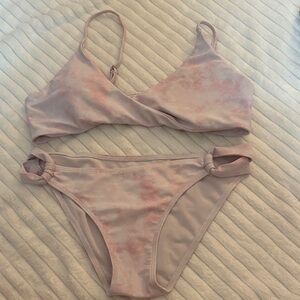 Pink Tie-Dye Bikini Set